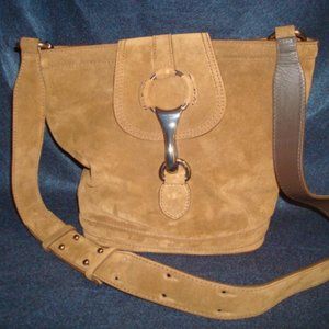 Massimo Dutti Split Suede Crossbody Bag